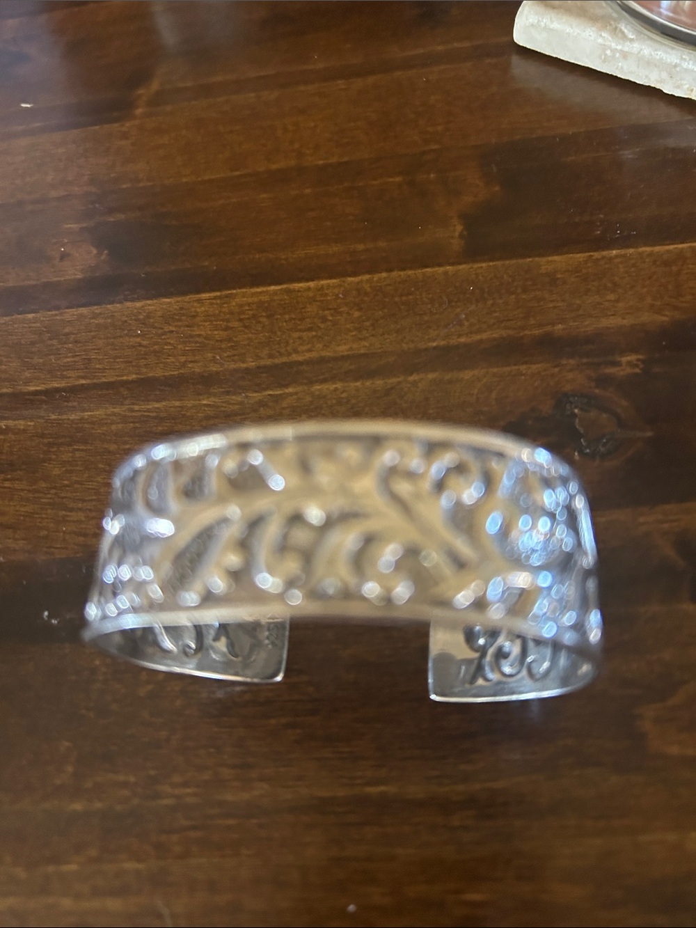 Silpada Silver Floral Vine Cuff Bracelet
